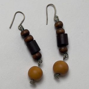 Wood Bead Earrings